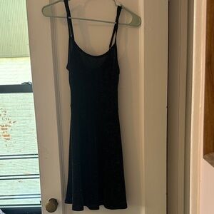 Elegant Sparkly Black Sleeveless Dress